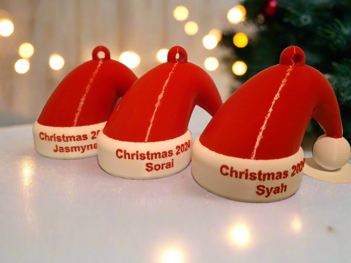 Mini Christmas Hat Ornaments